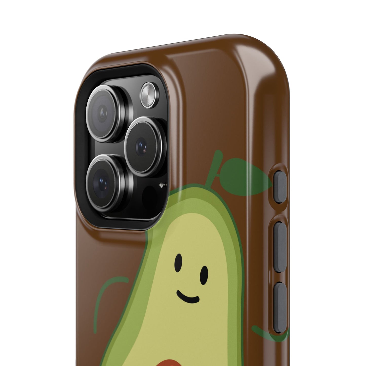 "IOS or Apple" Playful Vegan Avocado Phone Case - Tough, Durable Protection with a Fun Design