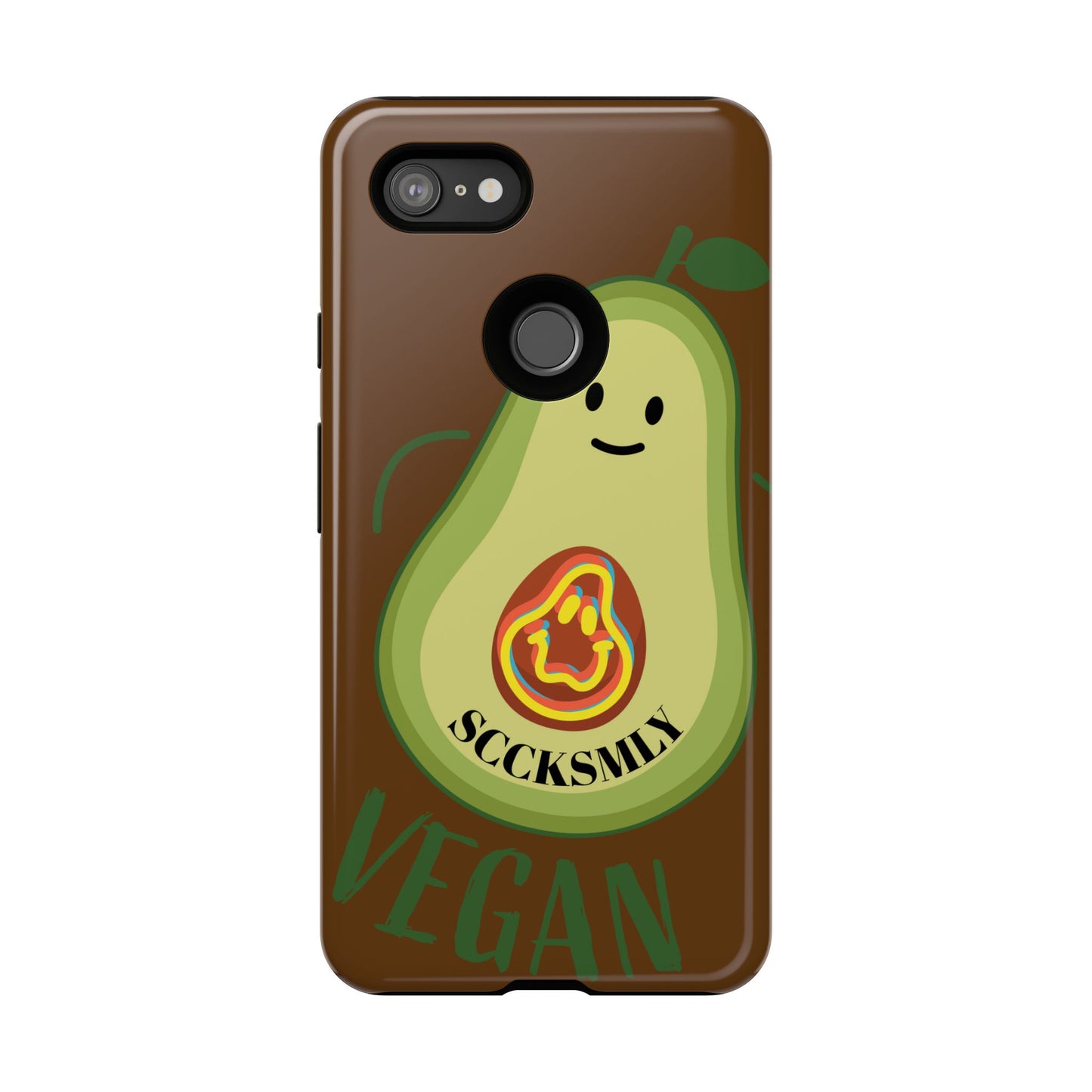 "Google Pixel" Playful Vegan Avocado Phone Case - Tough, Durable Protection with a Fun Design