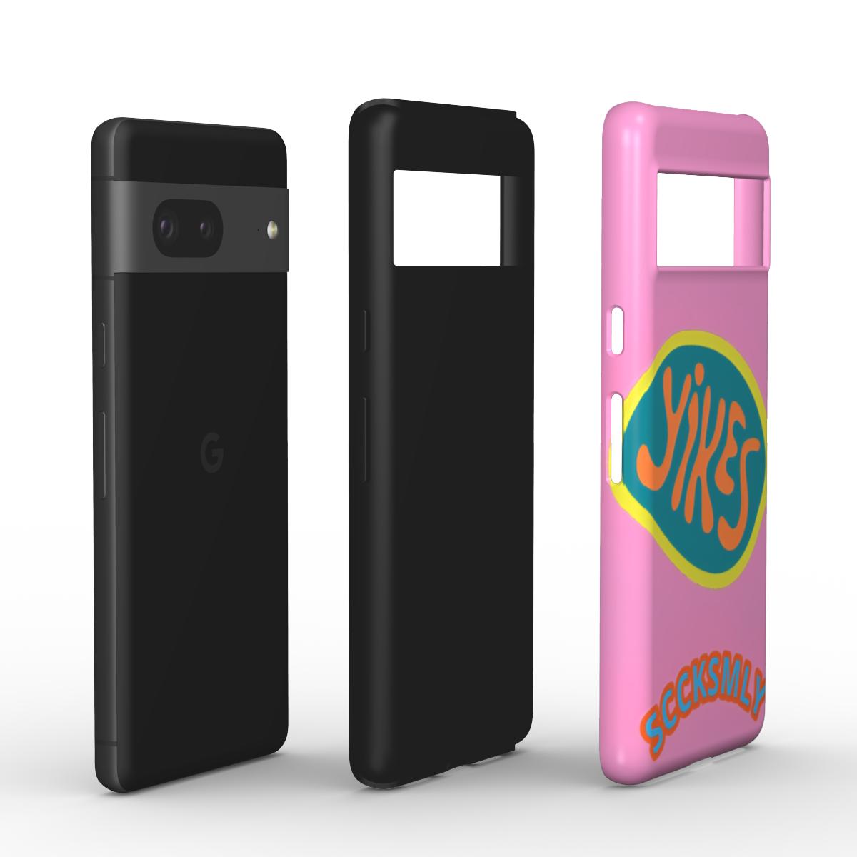 Pink "YIKES" Tough Phone Case for Andriod