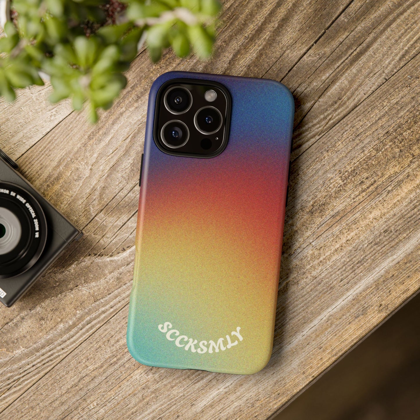 Faded Sunset Aura Tough Phone Case for Apple