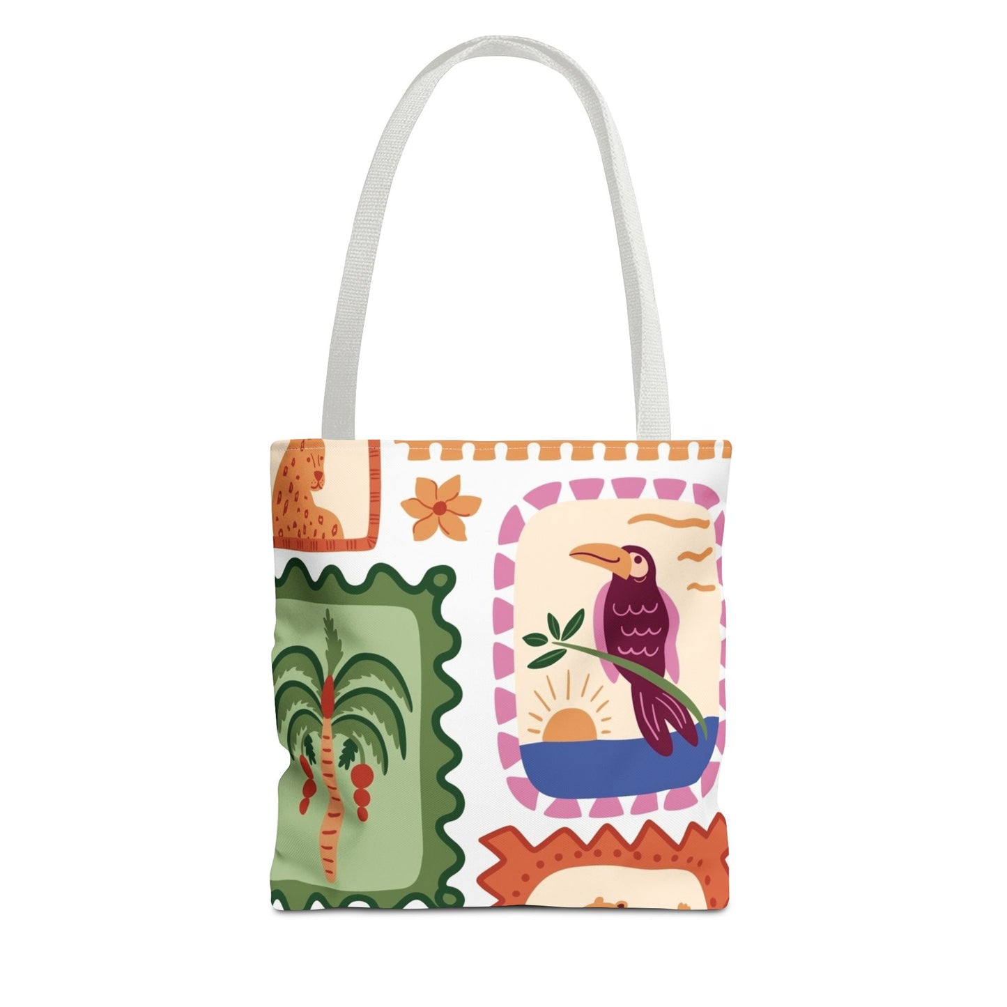 Tropical Print 13 x 13 Tote Bag