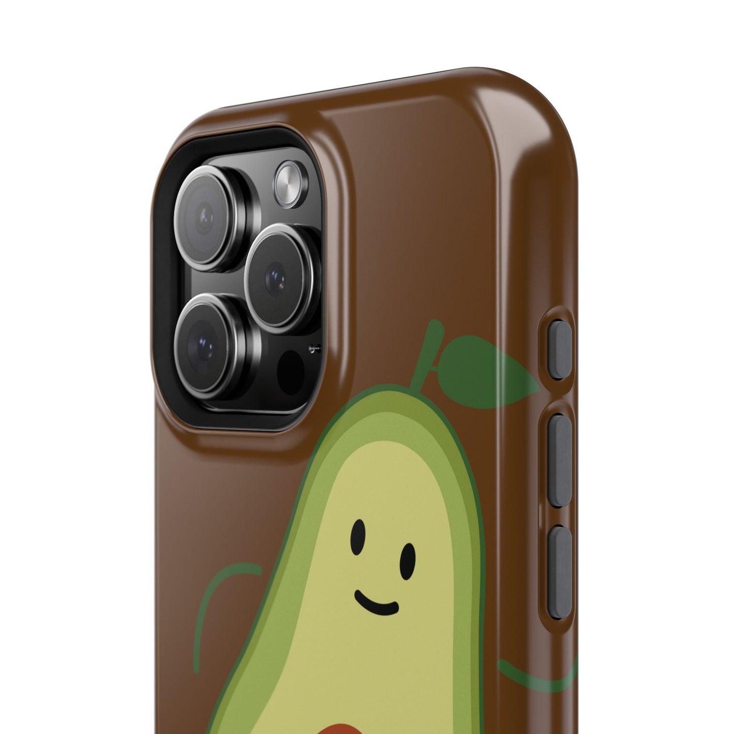 "IOS or Apple" Playful Vegan Avocado Phone Case - Tough, Durable Protection with a Fun Design