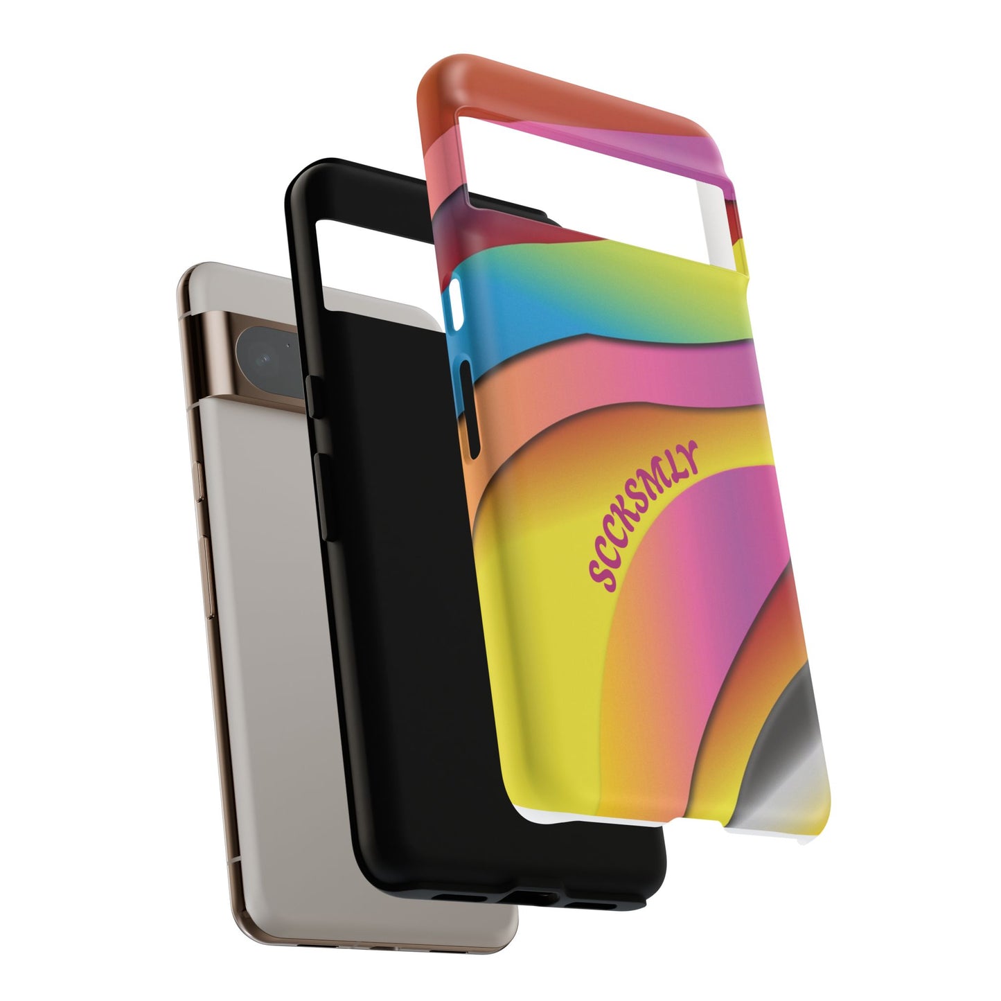 Modern Retro Rainbow Phone Case for Google Pixel