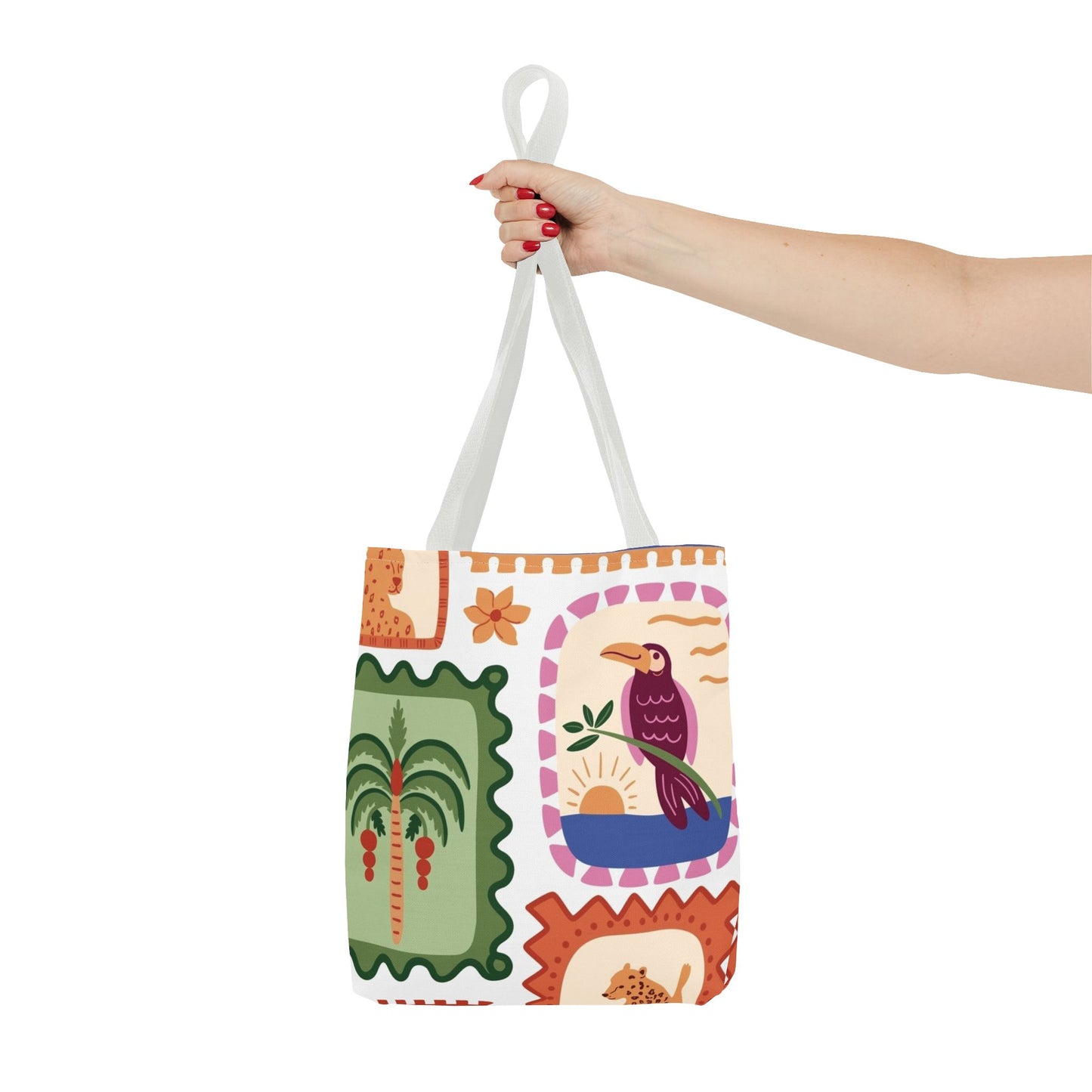 Tropical Print 13 x 13 Tote Bag