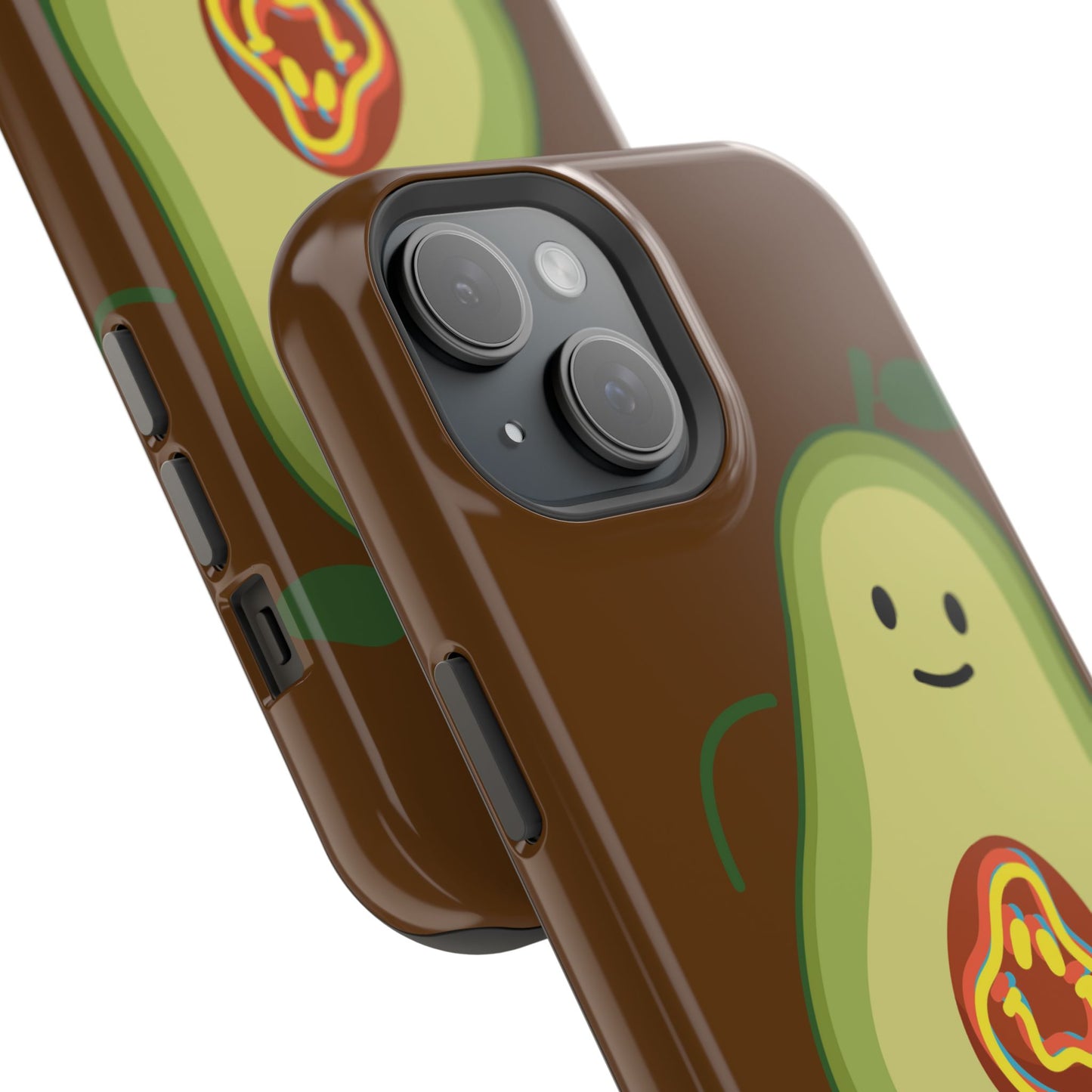 "IOS or Apple" Playful Vegan Avocado Phone Case - Tough, Durable Protection with a Fun Design