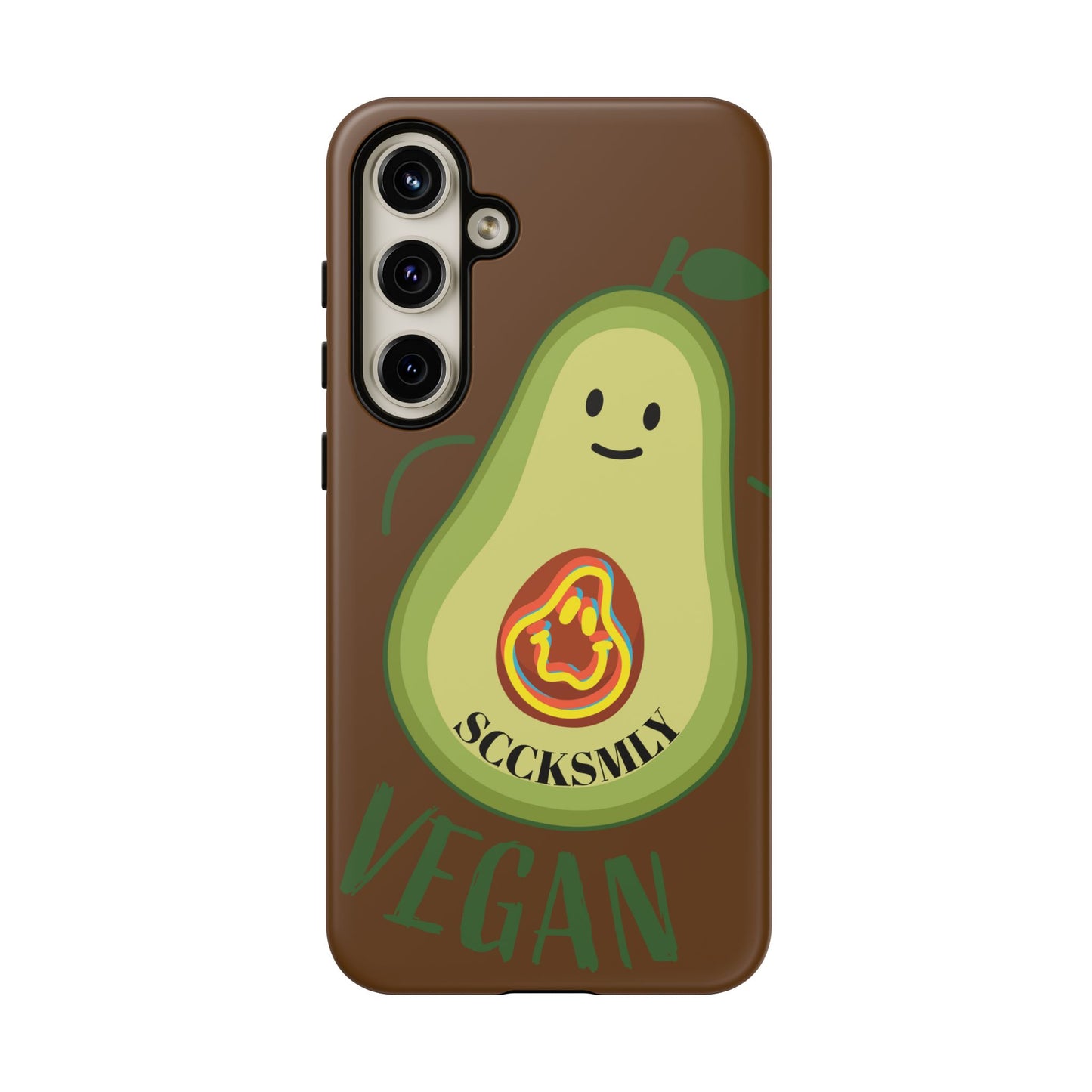 "Android" Playful Vegan Avocado Phone Case - Tough, Durable Protection with a Fun Design