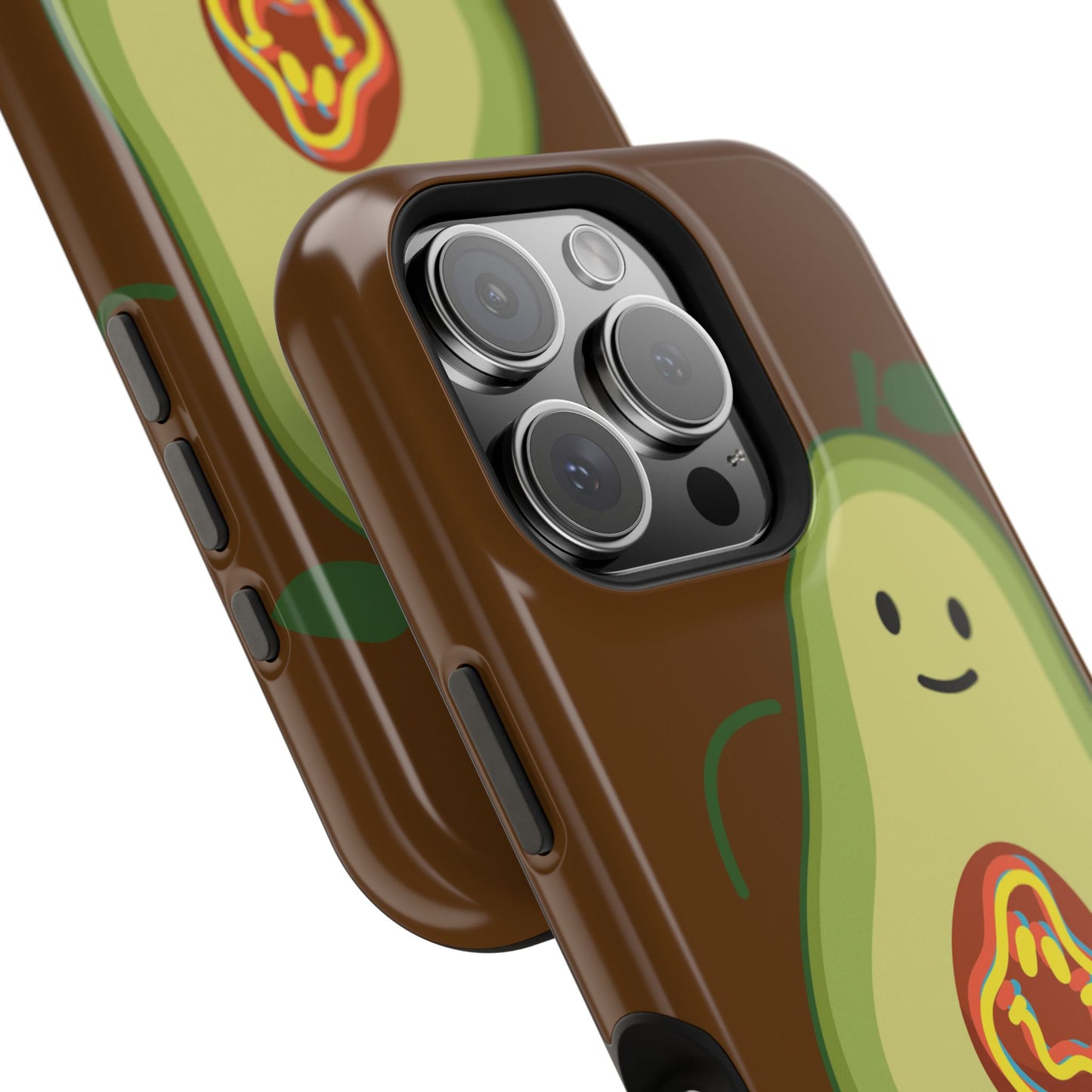"IOS or Apple" Playful Vegan Avocado Phone Case - Tough, Durable Protection with a Fun Design