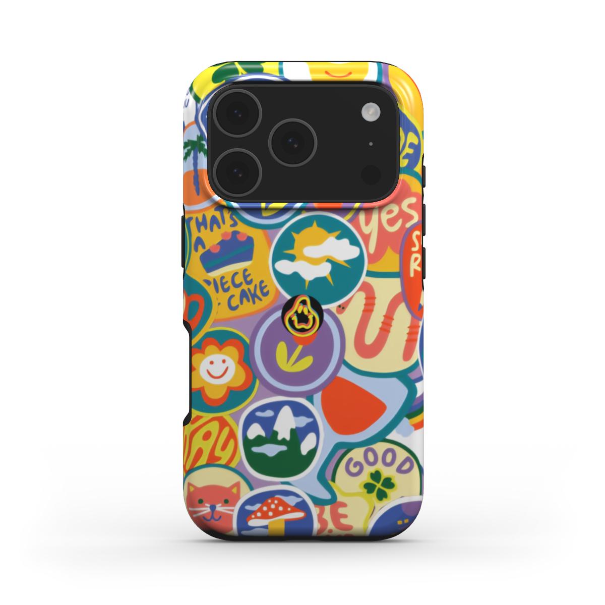 Vintage Pin Tough Phone Case For iPhone 17 models
