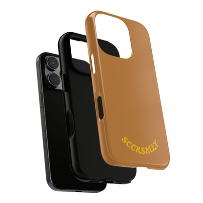SOLID Spiced Caramel Tough Case for Apple