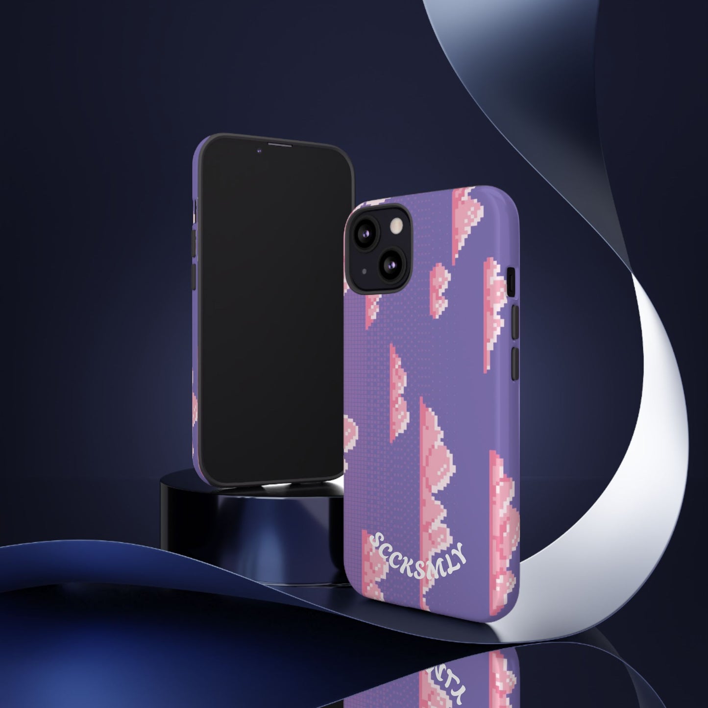 Purple Cotton Candy Sky Tough Phone Case for Apple