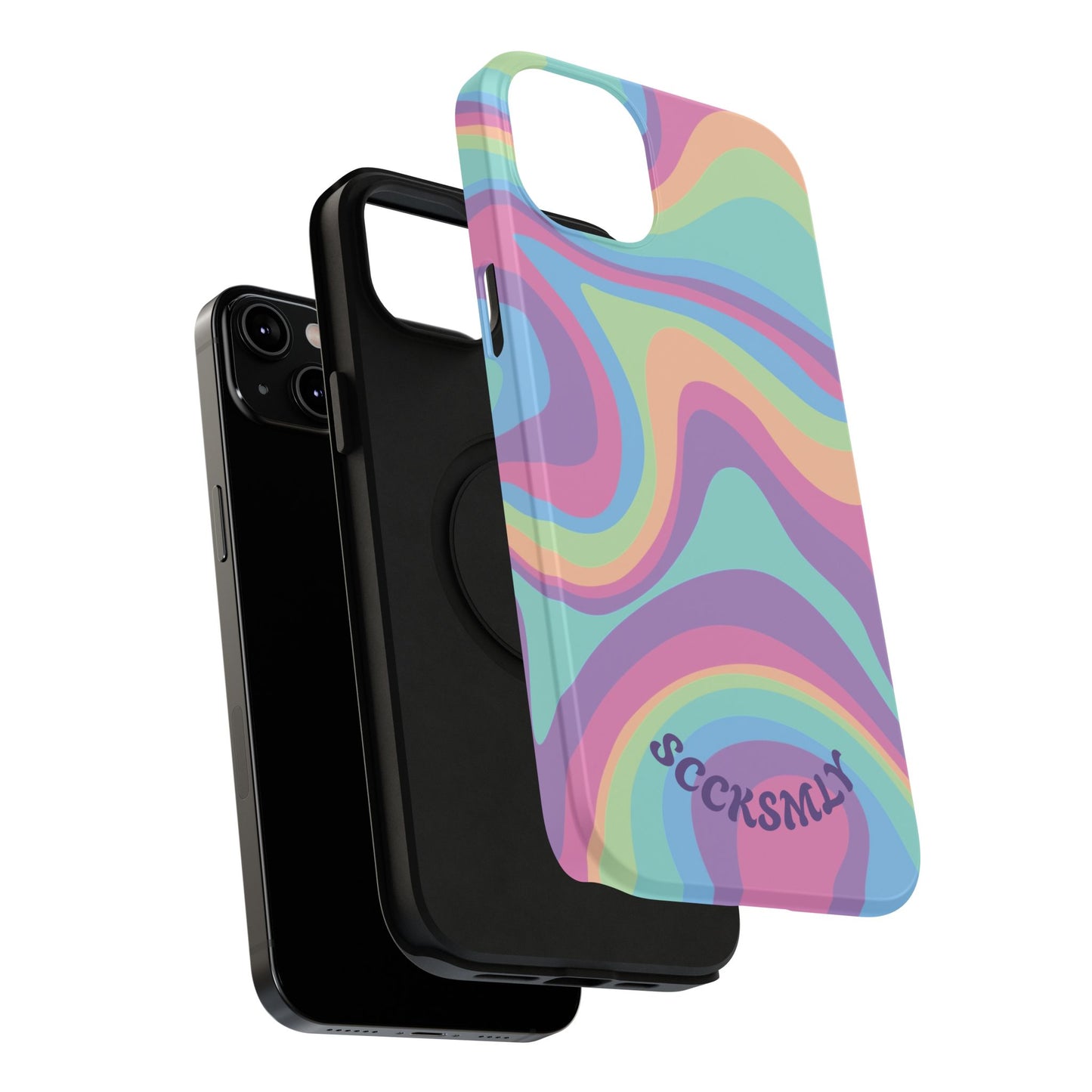 Pastel Swirl Phone Case for Apple