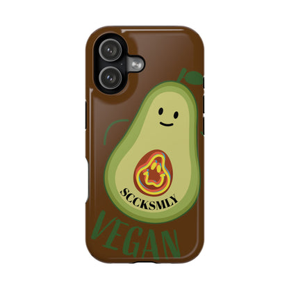 Playful Vegan Avocado Tough Phone Case Apple