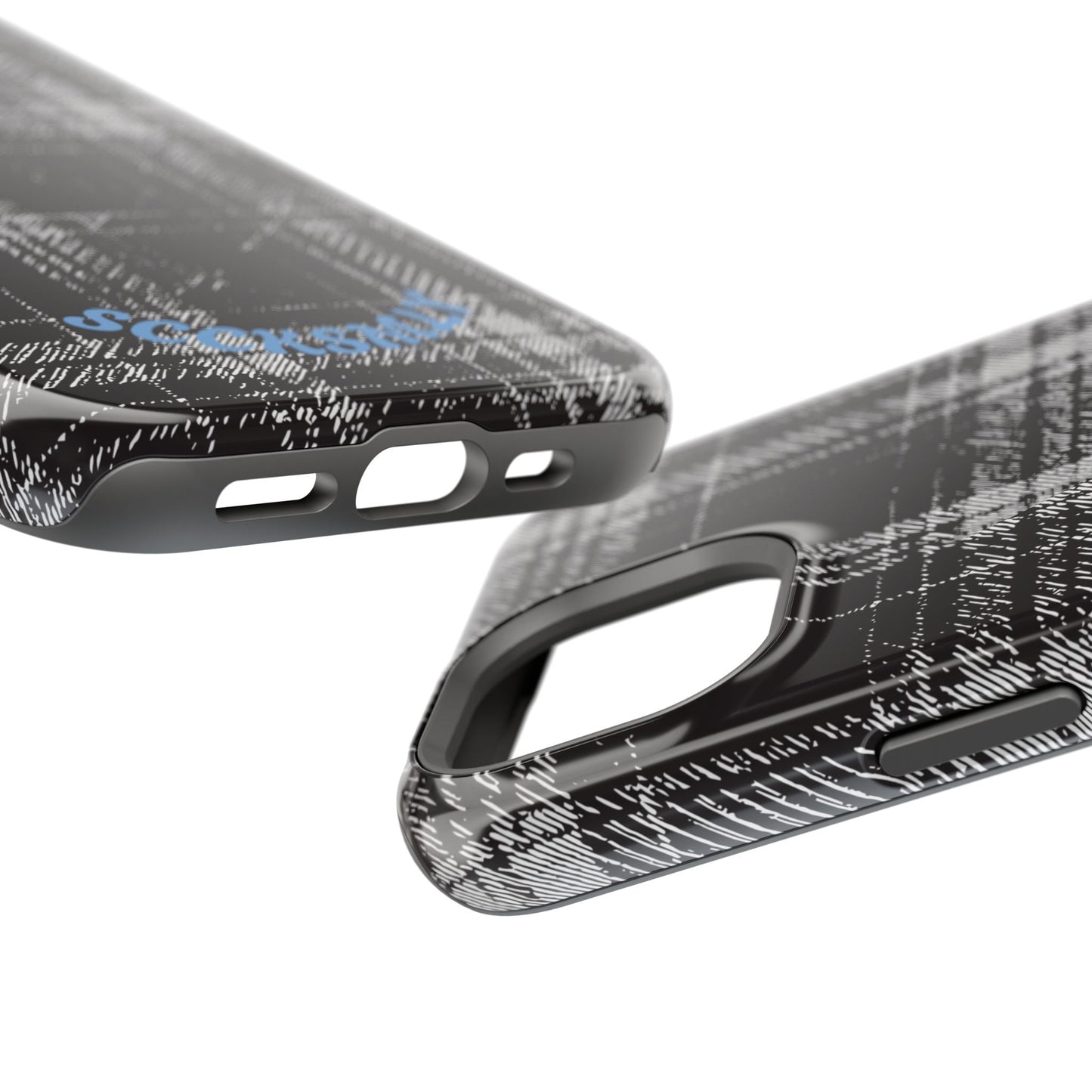 Smoky Grungy Plaid Phone Case for Apple