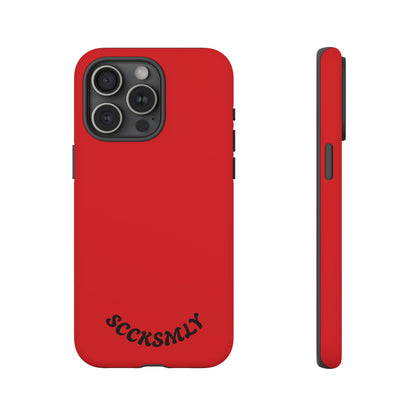 SOLID Screaming Red Tough Case for Apple