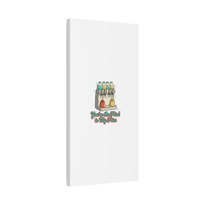 You’re the Fried to My Fries Canvas | Retro Diner Matchbook, Pantry Label Art