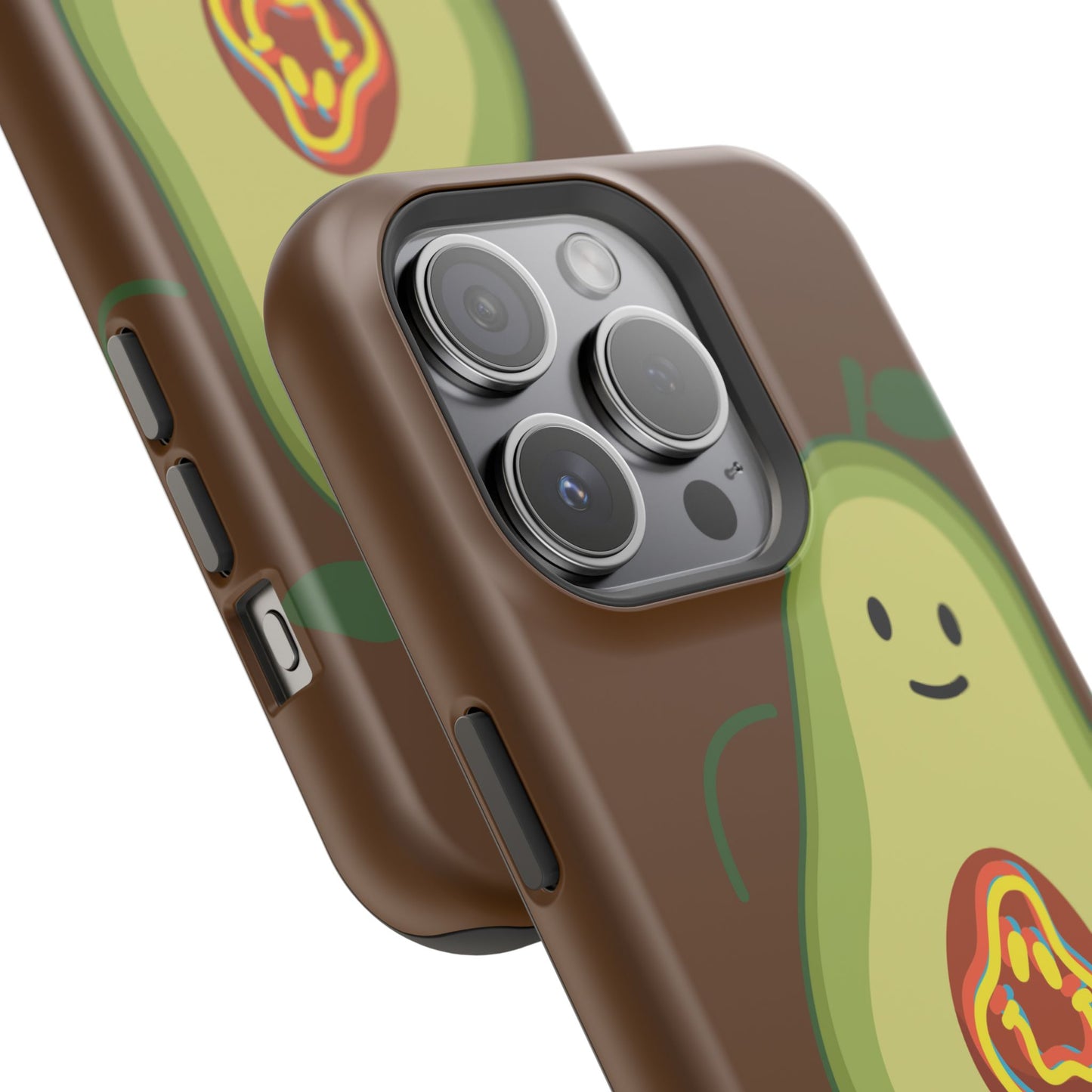 "IOS or Apple" Playful Vegan Avocado Phone Case - Tough, Durable Protection with a Fun Design