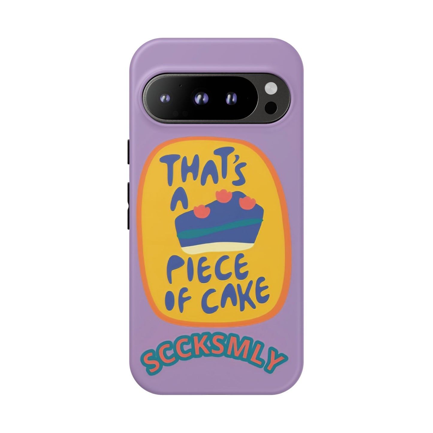 Light Purple "THAT'S A PIECE OF CAKE" Tough Phone Case for Google Pixel