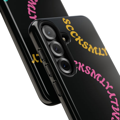 Y2K Wavy Script Tough Case for Samsung