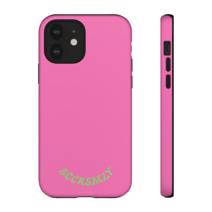 SOLID Sweet Static Pink Tough Case for Apple