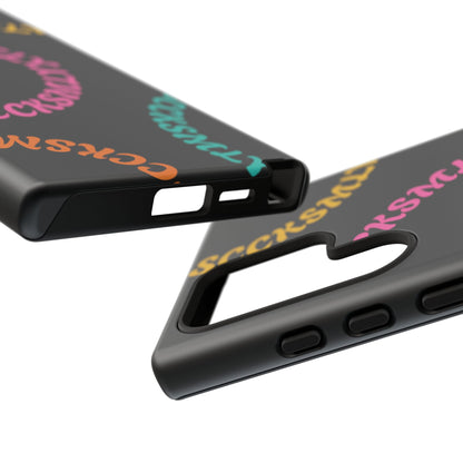 Y2K Wavy Script Tough Case for Samsung