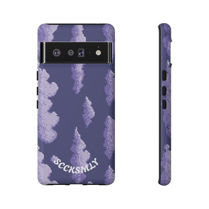 Lilac Pixel Cloud Tough Phone Case for Google Pixel
