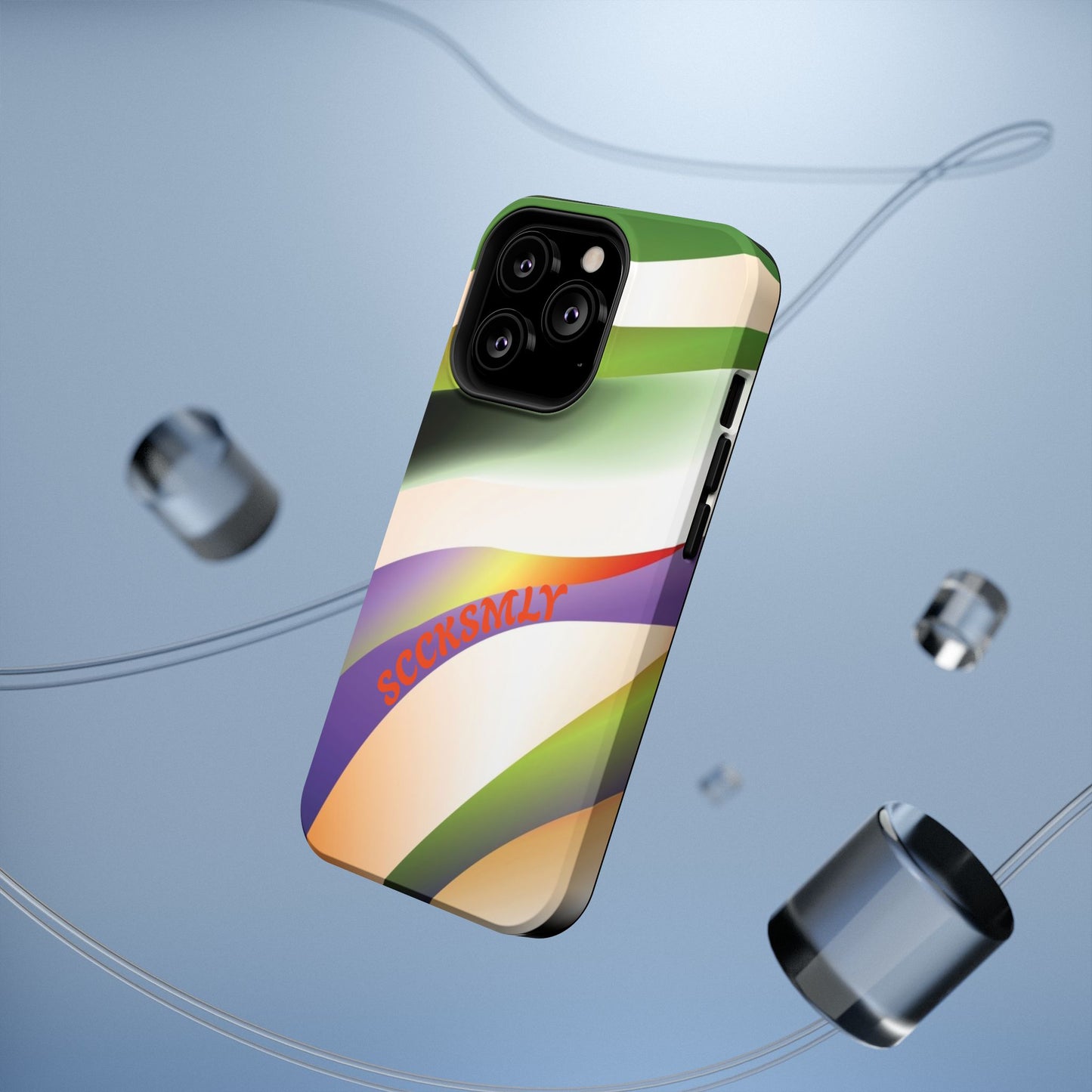 Green Waves Phone Case for Apple