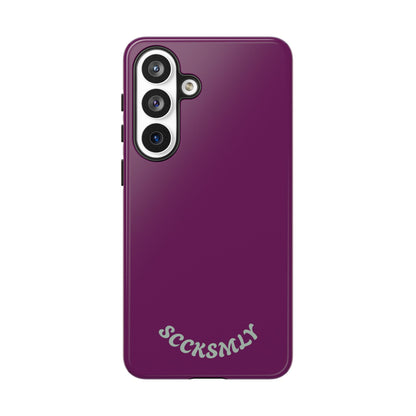 SOLID Amethyst Matte Tough Phone Case for Samsung