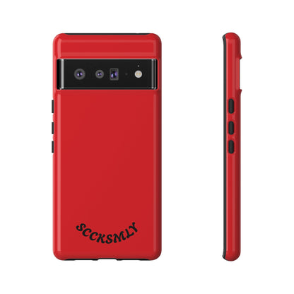 SOLID Screaming Red Tough Casee for Google Pixel