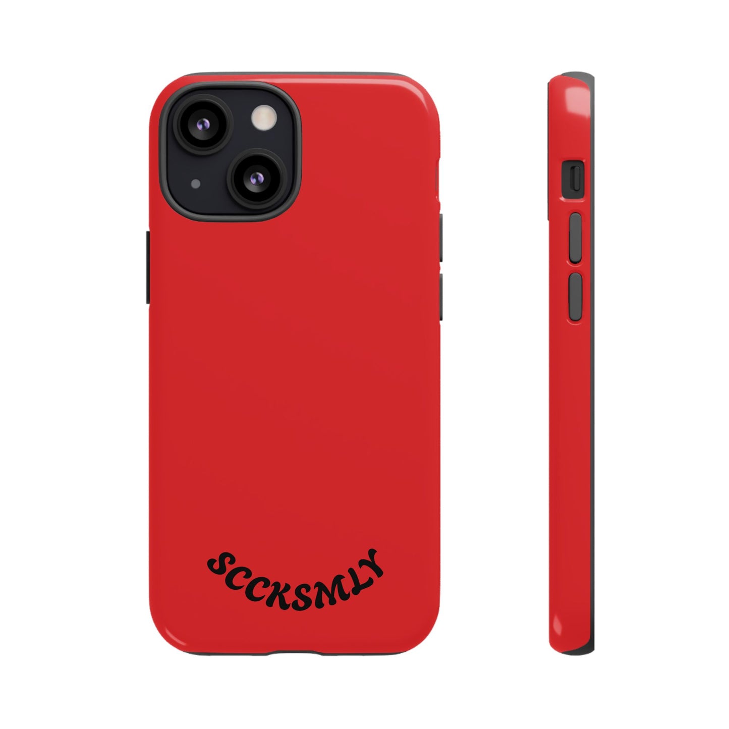 SOLID Screaming Red Tough Case for Apple