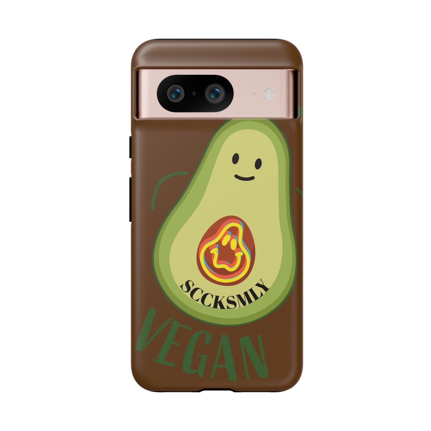 Playful Vegan Avocado Phone Case for Google Pixel