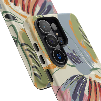 Botanical Strokes Palette Tough Phone Case for Samsung