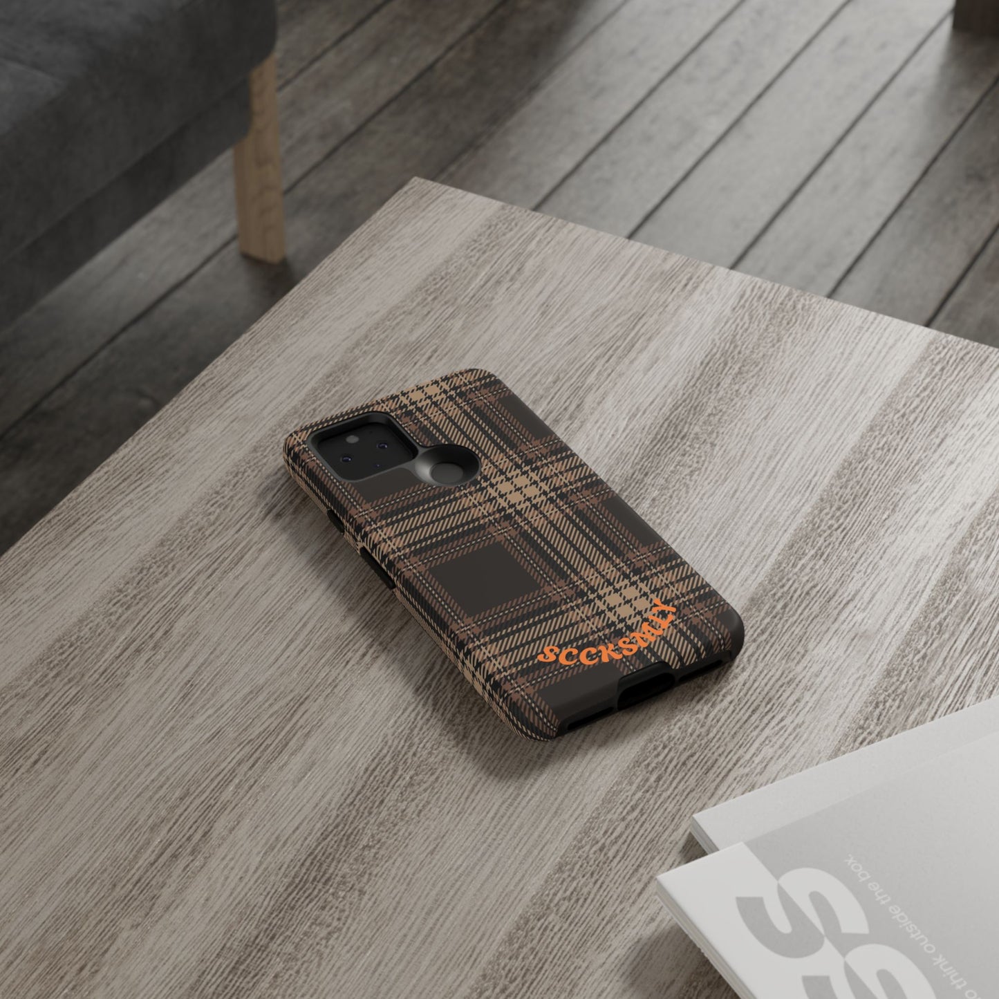 Brown Bread Plaid Tough Phone Case for Google Pixel