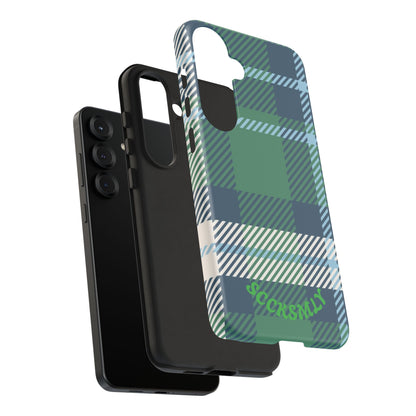 Earth and Sky Plaid Tough Phone Case for Samsung