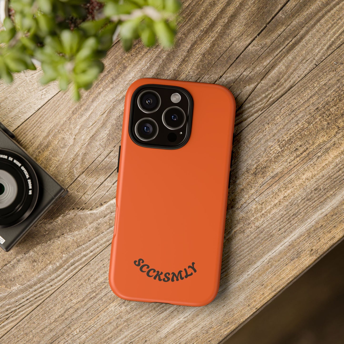 SOLID Tangerine Tough Case for Apple