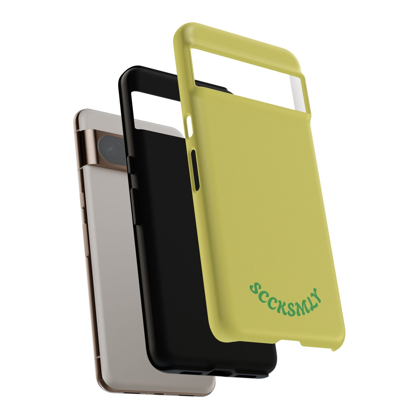 SOLID Lemon Pop Tough Case for Google Pixel