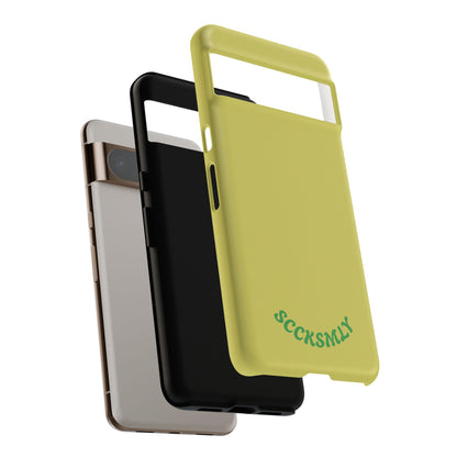 SOLID Lemon Pop Tough Case for Google Pixel