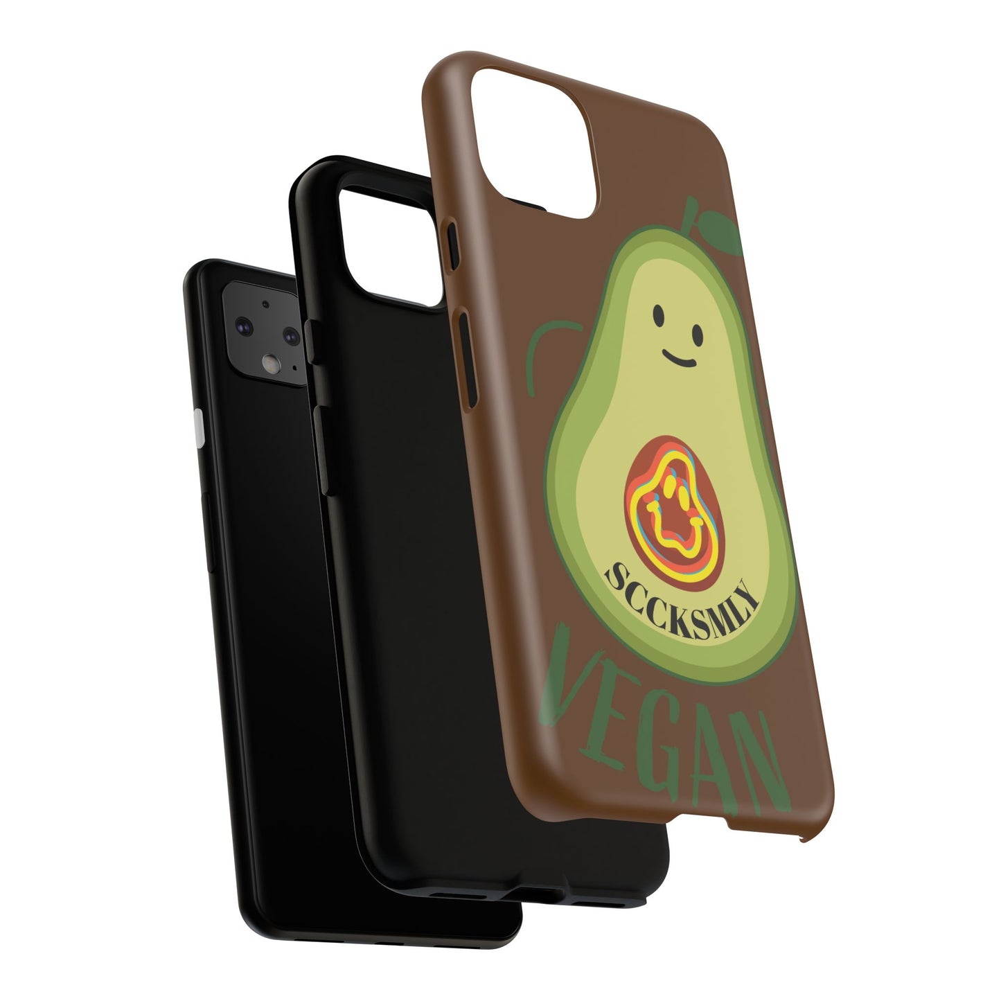 "Google Pixel" Playful Vegan Avocado Phone Case - Tough, Durable Protection with a Fun Design