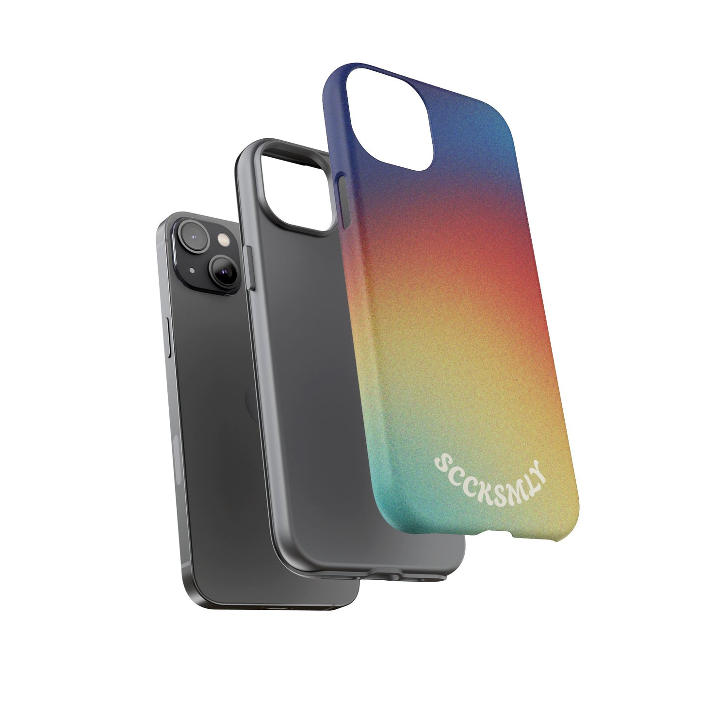 Faded Sunset Aura Tough Phone Case for Apple