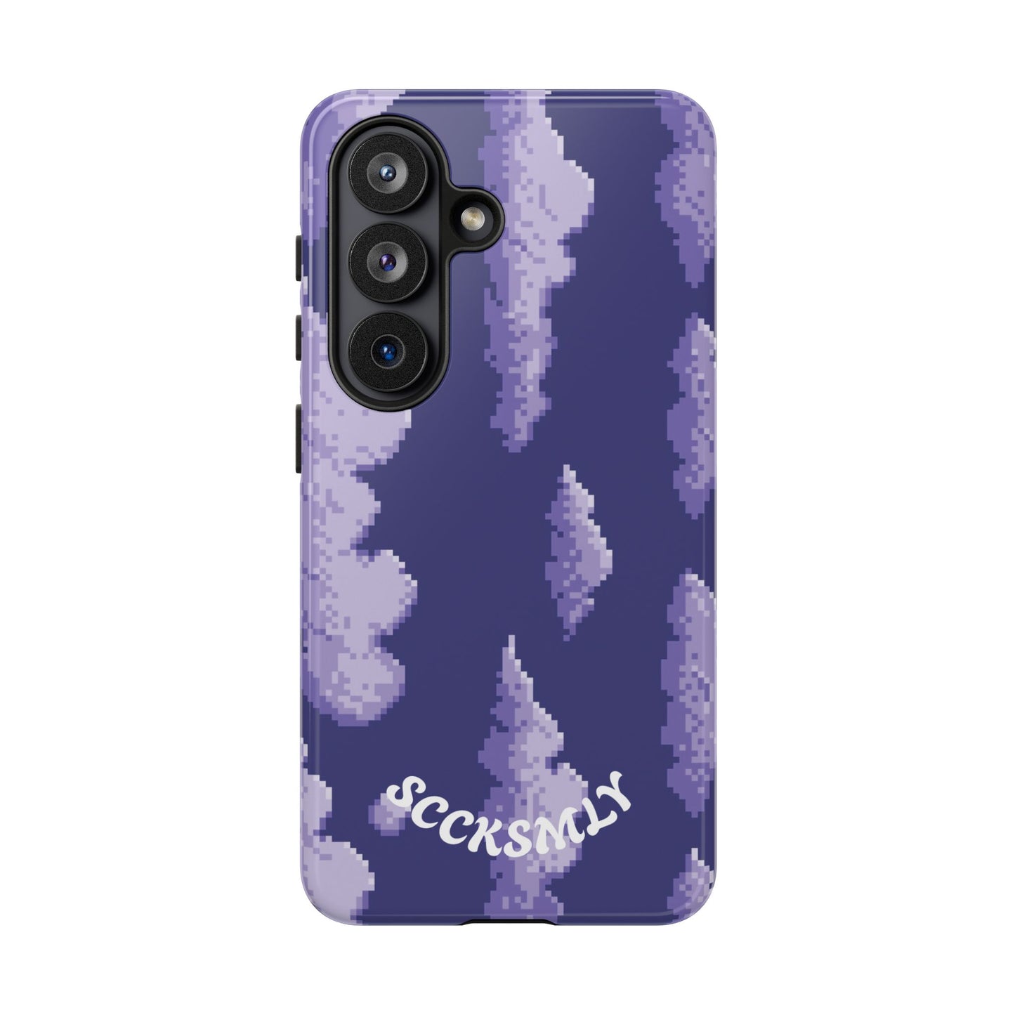 Lilac Pixel Cloud Tough Phone Case for Samsung