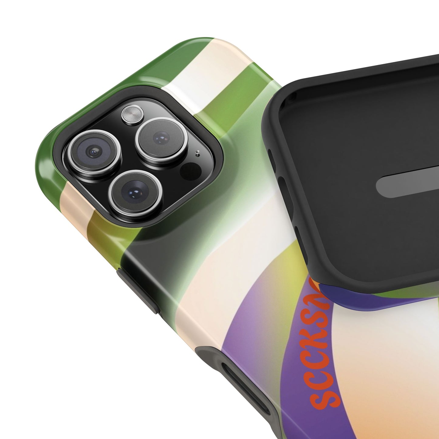 Green Waves Phone Case for Apple