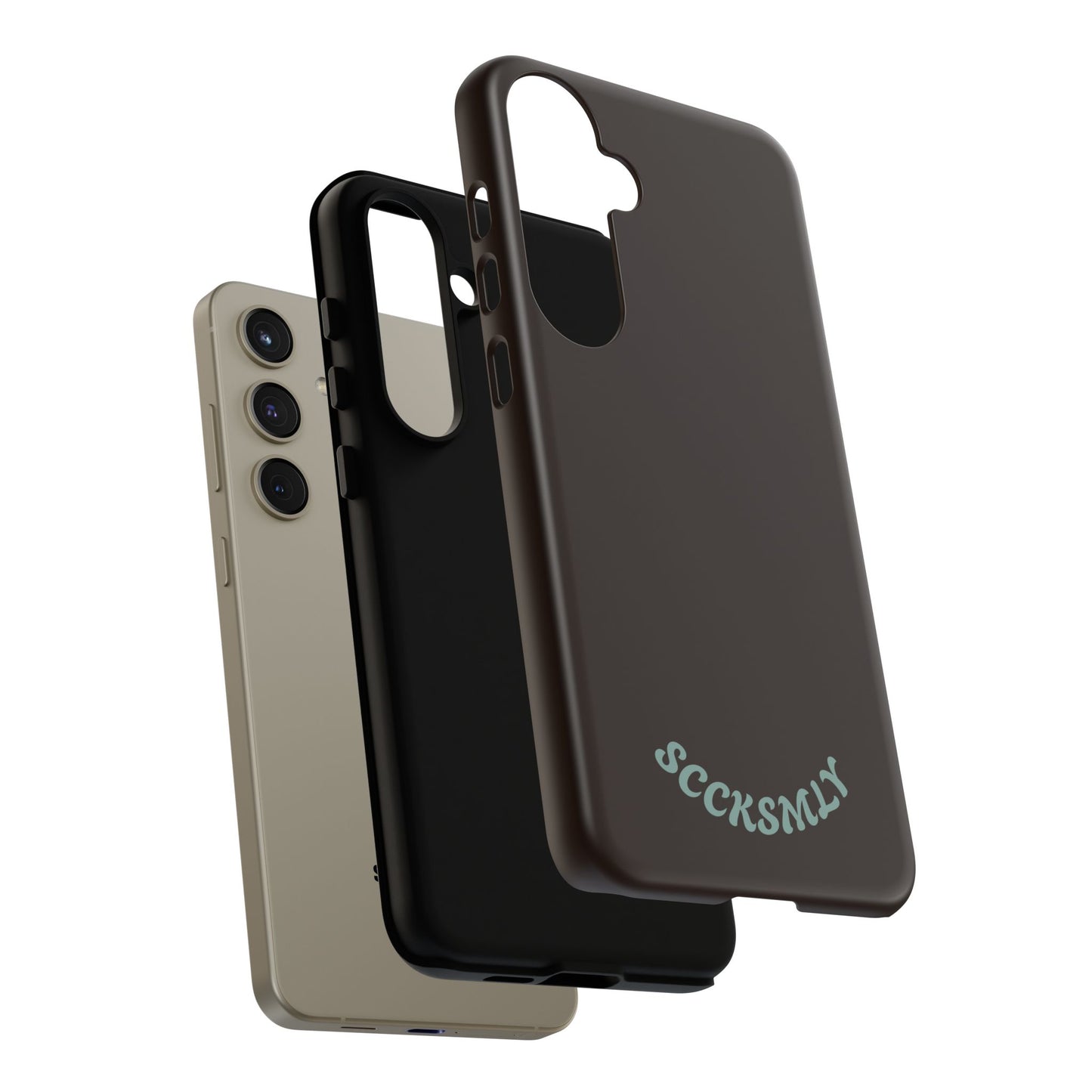 SOLID Espresso Mint Tough Phone Case for Samsung