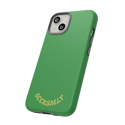 SOLID Green Grin Tough Case for Apple