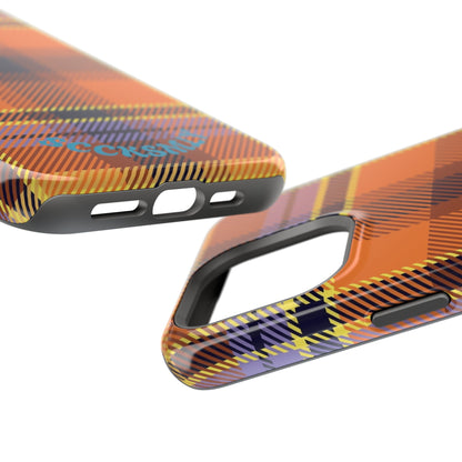 Orange Sickle Plaid  Phone Case for Apple