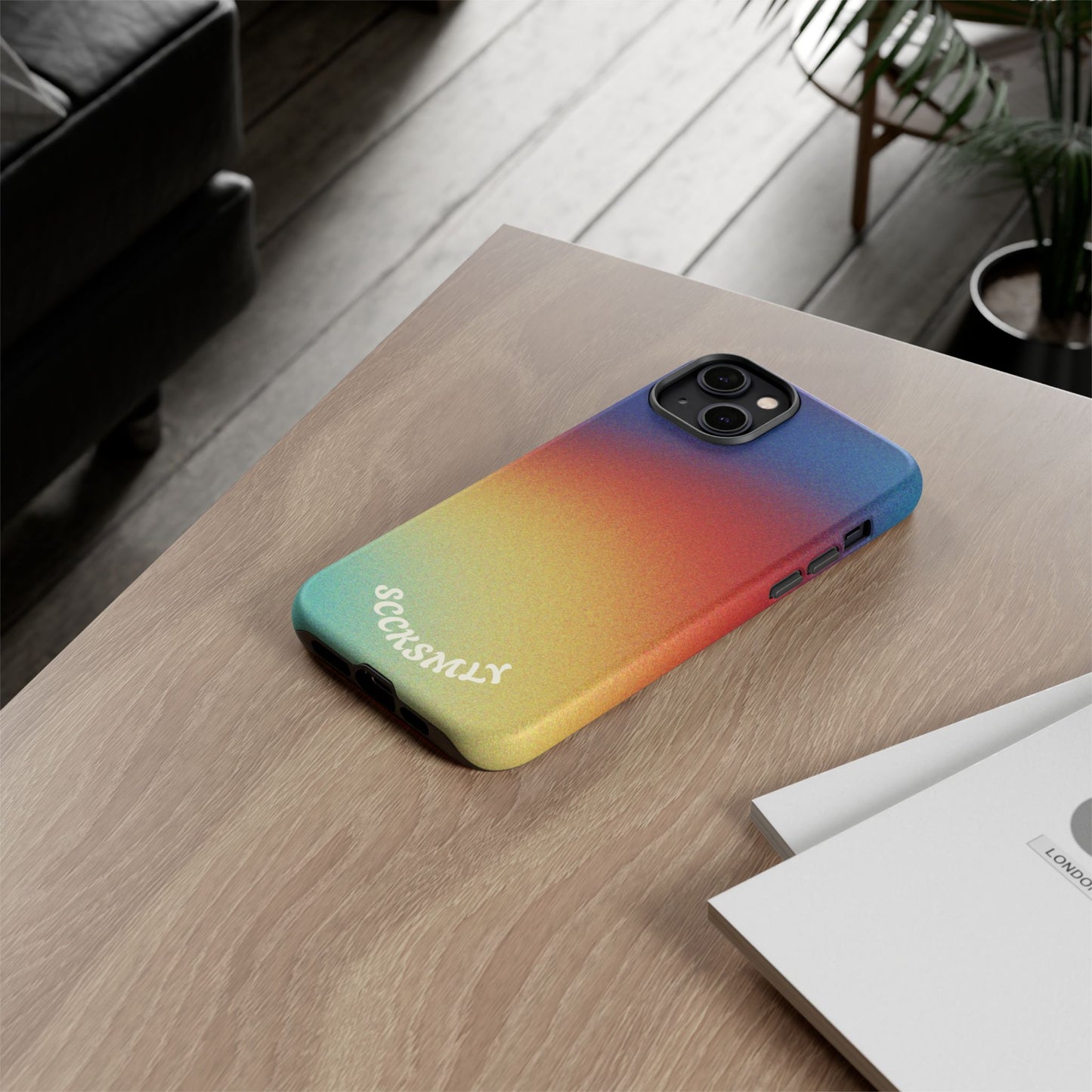 Faded Sunset Aura Tough Phone Case for Apple