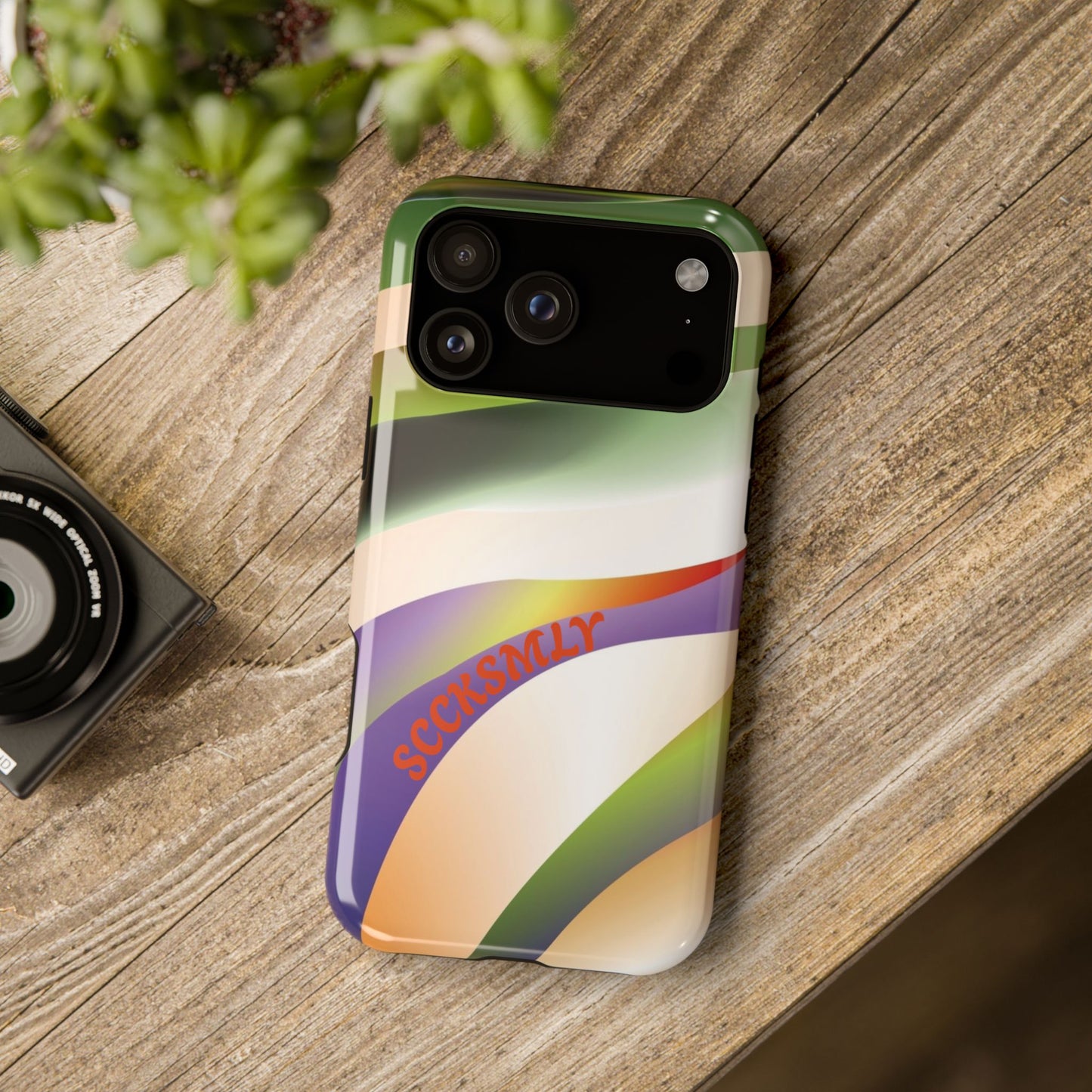 Green Waves Phone Case for Apple