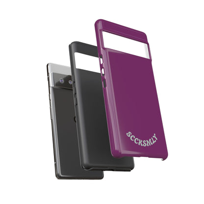 SOLID Amethyst Matte Tough Phone Case for Google Pixel
