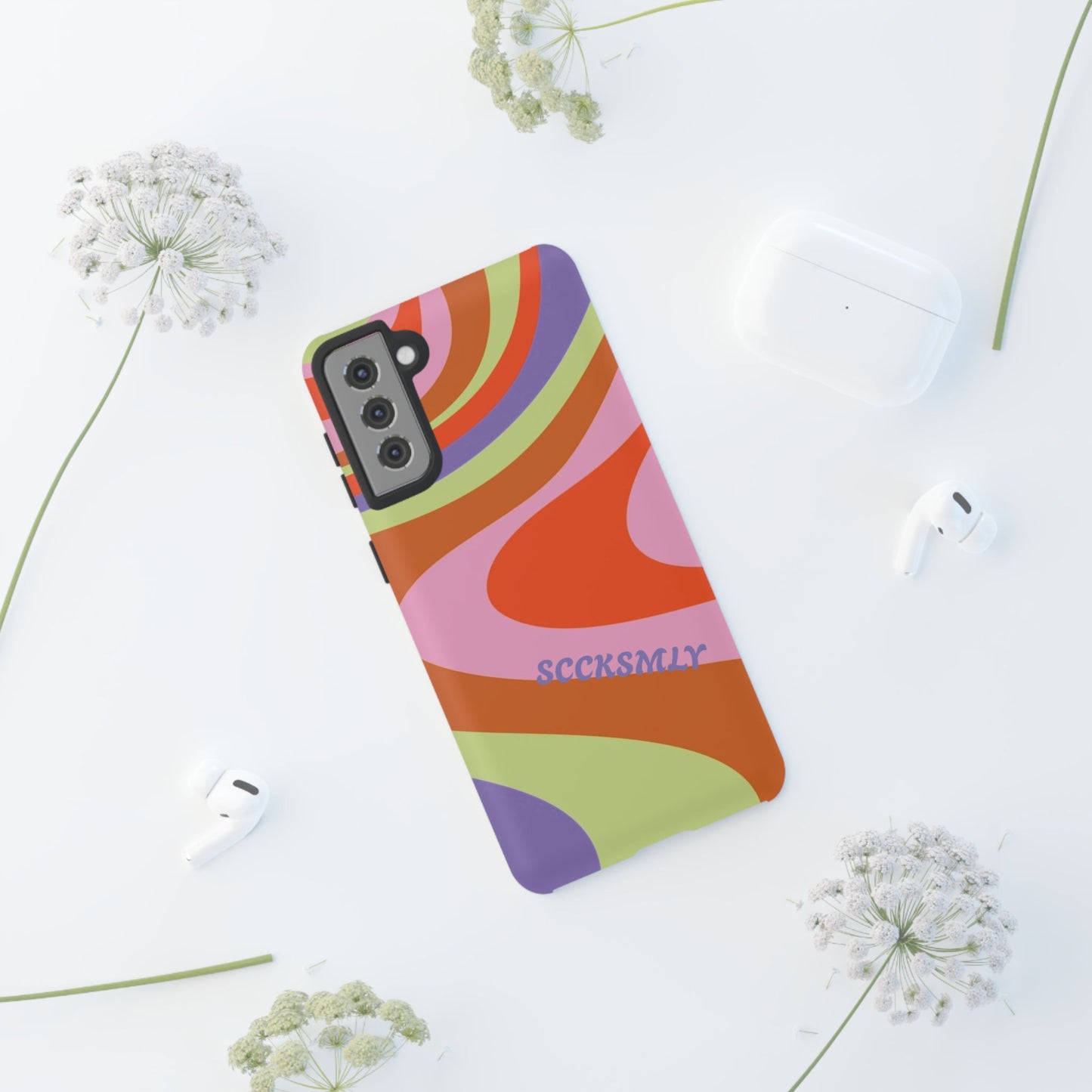 Curvy Swirl Phone Case for Samsung
