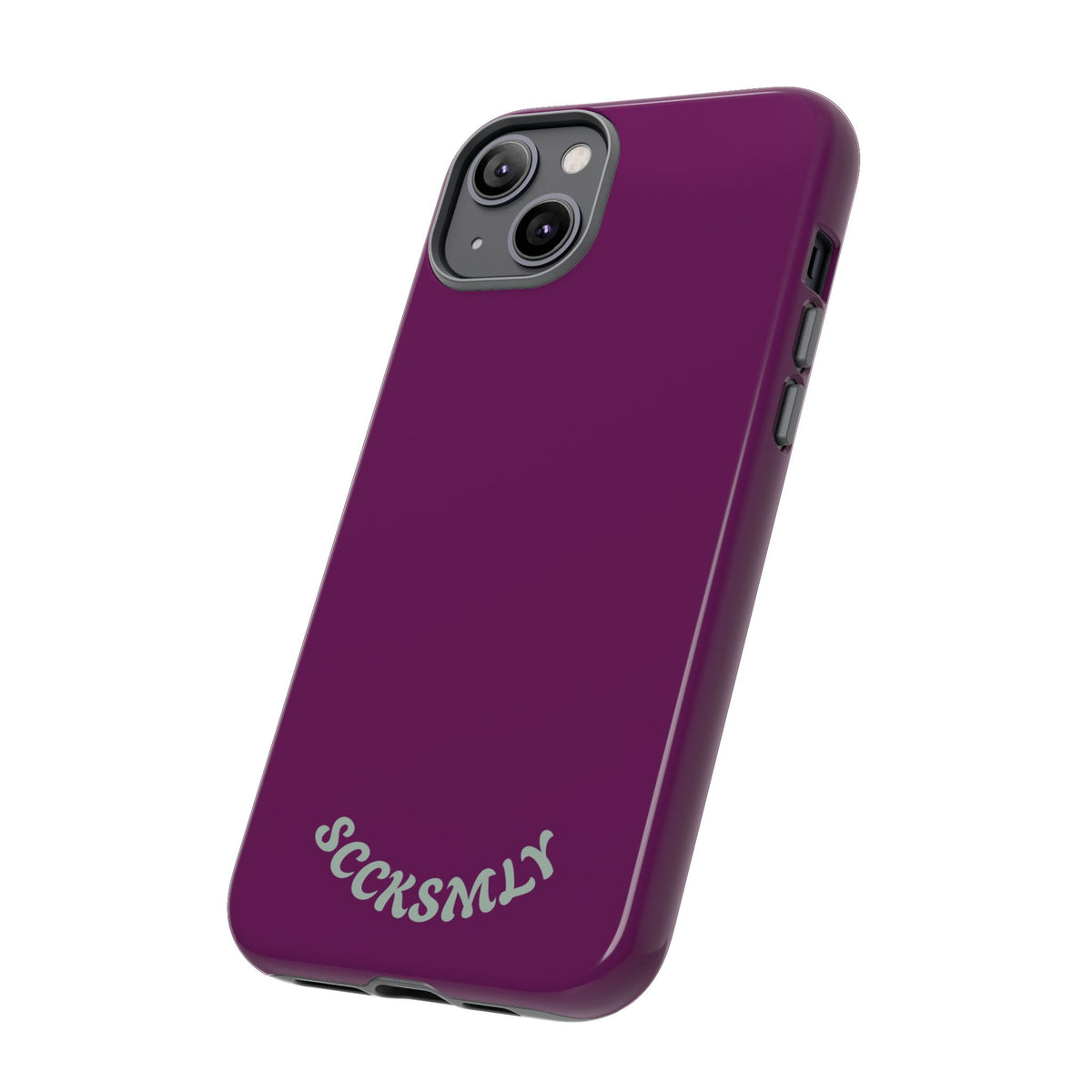 SOLID Amethyst Matte Tough Phone Case for Apple