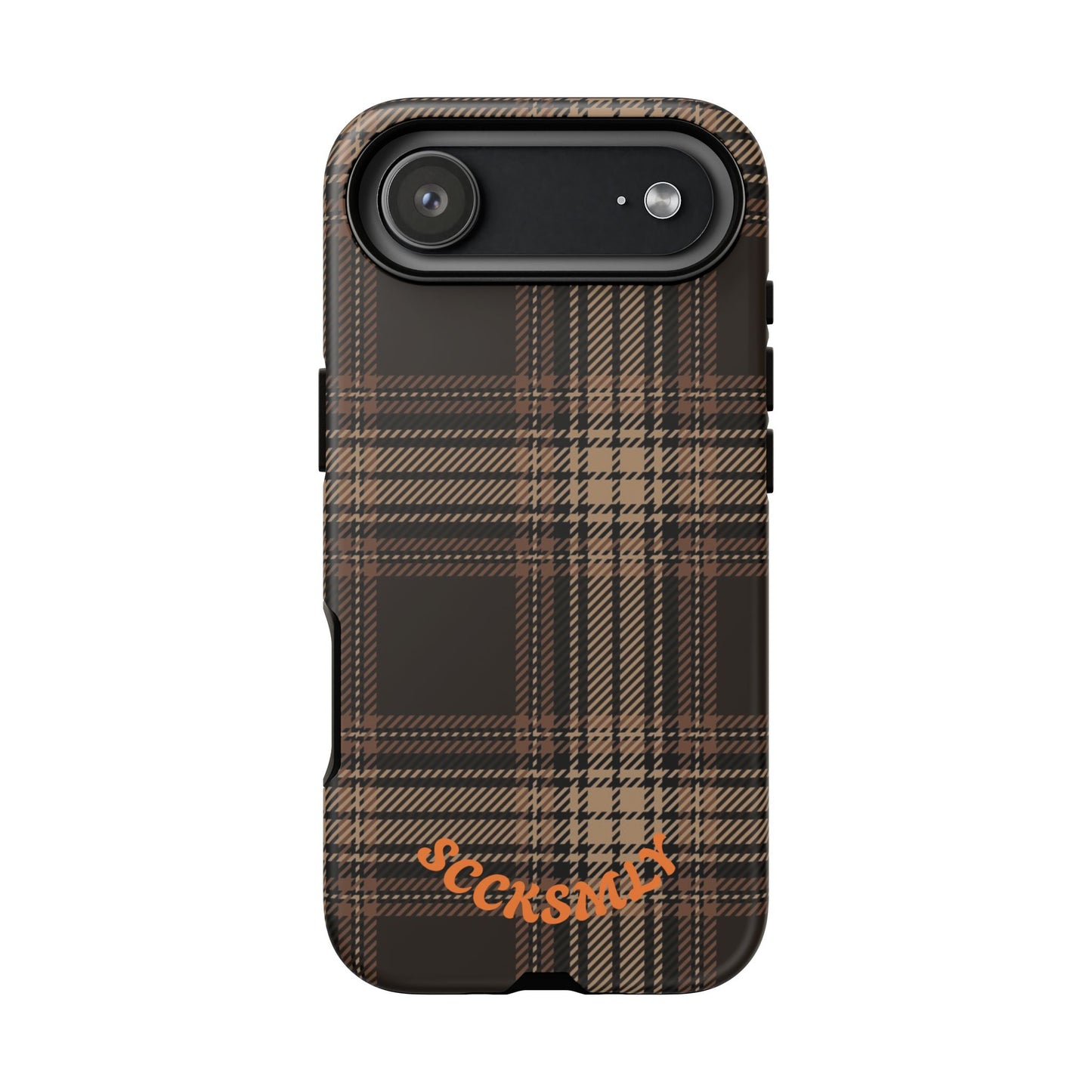 Brown Bread Plaid Tough Phone Case for Apple