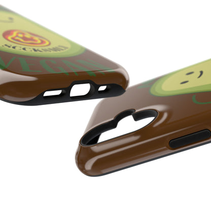 Playful Vegan Avocado Tough Phone Case Apple